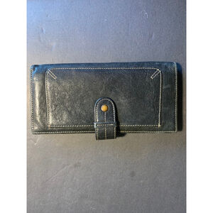 Women's Danier Black Leather Wallet One Size